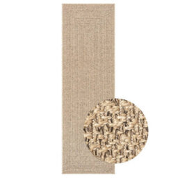 Berkfield Rug Zizur 80X250 Cm Jute Look Indoor And Outdoor - thumbnail 2