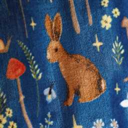 Catherine Lansfield Enchanted Twilight Animals Cosy Fleece 130X170Cm Blanket Throw Navy Blue - thumbnail 2