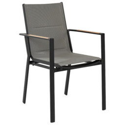 Beliani Set Of 6 Garden Chairs Busseto Metal Black - thumbnail 5