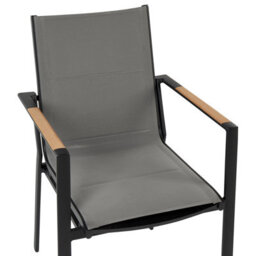 Beliani Set Of 6 Garden Chairs Busseto Metal Black - thumbnail 8