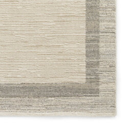 Beige Grey Bordered 15mm Thick Modern Rug, Stain-Resistant Rug For Living Room, Bedroom, & Dining Room-160Cm X 230Cm - thumbnail 3