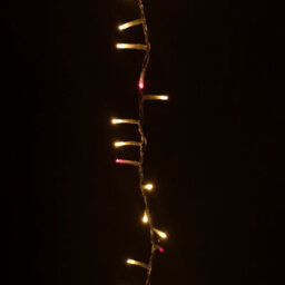 Samuel Alexander 1000 Led 25M Indoor Outdoor Christmas Multi Function Mains Operated String Lights With Timer & Clear Cable In Red & Vintage Gold - thumbnail 8