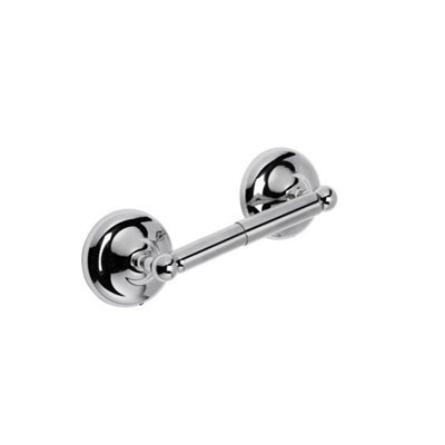 Chrome Toilet Roll Holder Wall Mounted Spindle - image 1