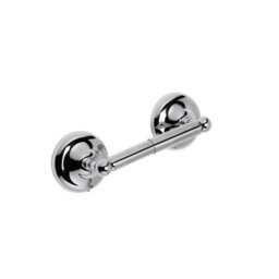 Chrome Toilet Roll Holder Wall Mounted Spindle - thumbnail 1