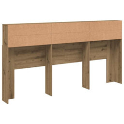 Walplus Headboard Cabinet Artisian Oak 200X19X103.5 Cm Engineered Wood - thumbnail 6
