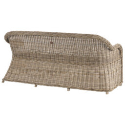 Beliani Garden Bench With Cushion Susua 189 Cm Rattan Natural - thumbnail 6