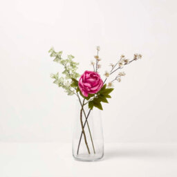 Homescapes Artificial Pink Handcrafted Dried Peony Flower Stem, 48 Cm - thumbnail 7