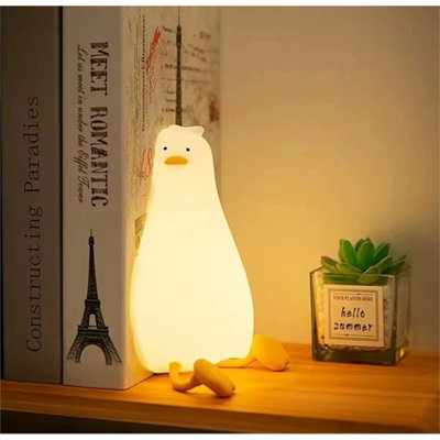 Cute Duck Night Light, Silicone Led Lamp For Bedroom Decor - image 1