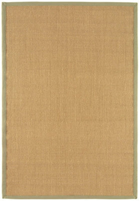 Plain Rug, Bordered Rug For Living Room, Easy To Clean Bordered Rug, 4mm Anti-Slip Chocolate Natural Rug-200Cm X 300Cm - image 1