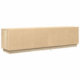 Berkfield Tv Cabinet With Led Lights Sonoma Oak 193.5X41X50 Cm - thumbnail 9