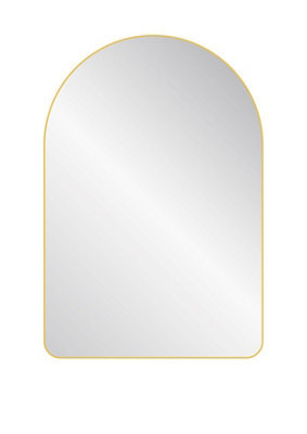 Nielsen Andrews Arched Metal Wall Mirror, Gold, 75 X 50Cm - image 1