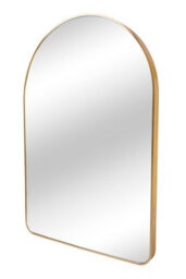 Nielsen Andrews Arched Metal Wall Mirror, Gold, 75 X 50Cm - thumbnail 2