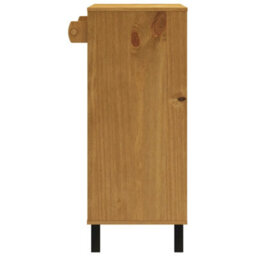 Berkfield Bar Table Flam 92X45X110 Cm Solid Wood Pine - thumbnail 6