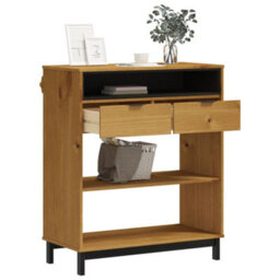Berkfield Bar Table Flam 92X45X110 Cm Solid Wood Pine - thumbnail 3