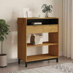 Berkfield Bar Table Flam 92X45X110 Cm Solid Wood Pine