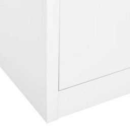 Vidaxl Office Cabinet White 90X40X180 Cm Steel - thumbnail 8
