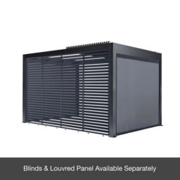 Sunvilla 3X4M Electric Louvered Pergola With Retractable Roof & Colour Led Lights - Powder Coated Aluminium Outdoor Patio Gazebo - thumbnail 2