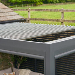 Sunvilla 3X4M Electric Louvered Pergola With Retractable Roof & Colour Led Lights - Powder Coated Aluminium Outdoor Patio Gazebo - thumbnail 5