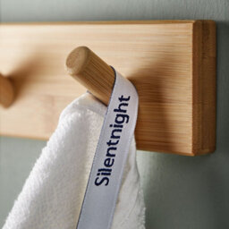 Silentnight Ribbed Cotton - Hand Towel - White - thumbnail 4