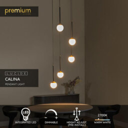 Lucide Premium Calina Pendant Light Diameter 42Cm Led Dim. 2700K - Black - thumbnail 2