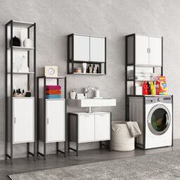 Vcm Bathroom Furniture Cabinetrank Bathroom Cabinet Edino - thumbnail 3