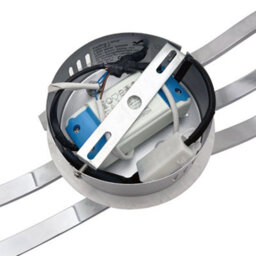 Long Life Lamps Company Modern Led Ceiling Chrome 3 Strip Light Warm White 20W Semi Flush H3015 - thumbnail 4