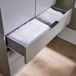 Home Source Phoenix 2 Door 3 Drawer Wardrobe Grey Bedroom Furniture - thumbnail 8