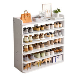 Thehotsale 6 Tier Sturdy Load-Bearing Mdf Shoe Rack For 24 Pairs Of Shoes - thumbnail 7