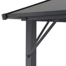Berkfield Gazebo With Roof Aluminium 4X3X2.6 M Black - thumbnail 4