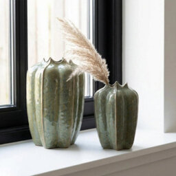 Garden Greatness Green Seed Pod Bud Vase Duo Decor - thumbnail 5