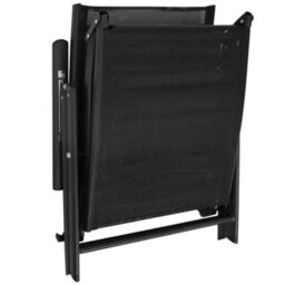 Berkfield Folding Sun Lounger Aluminium Black - thumbnail 5