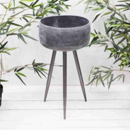 Annibells Hammered Silver Bowl Flower Pots On Tall Legs (13719) - Medium - thumbnail 3