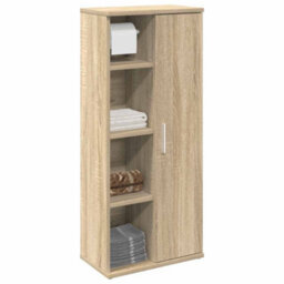 Walplus Bathroom Cabinet With Roll Holder Sonoma Oak 39X22X90 Cm - thumbnail 1