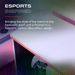 X Rocker Carbon-Tek Led Chest Of 3 Drawers - White Rgb - thumbnail 6
