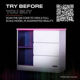 X Rocker Carbon-Tek Led Chest Of 3 Drawers - White Rgb - thumbnail 9