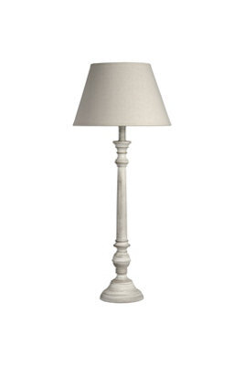 Leptis Magna Rustic Wooden Table Lamp For Living & Hallways - image 1