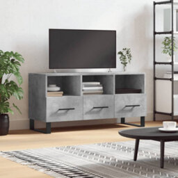 Berkfield Tv Cabinet Concrete Grey 102X36X50 Cm Engineered Wood - thumbnail 1