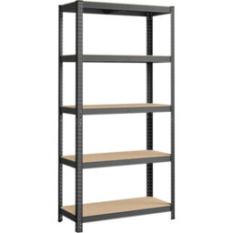 Songmics 5 Tier Garage Shelving, 5-Tier Storage Rack, High Load Capacity, Shelving Unit, Adjustable Shelves, Grey - thumbnail 9