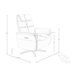 Angel Cerda Elegant Brown Leather Swivel Armchair For Modern Living Spaces - thumbnail 7