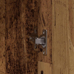 Berkfield 3 Piece Bathroom Cabinet Set Old Wood Engineered Wood - thumbnail 9