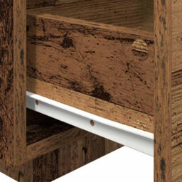Berkfield Modern Bedside Cabinet With Led Lights Old Wood 40X39X37 Cm - thumbnail 9