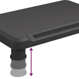 Berkfield Monitor Stand Black 38X24X10.5 Cm - thumbnail 6