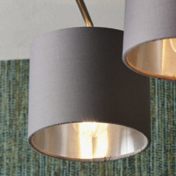 Pacific Lifestyle Elegant 3 Arm Ceiling Lights Drum Lampshades - thumbnail 2