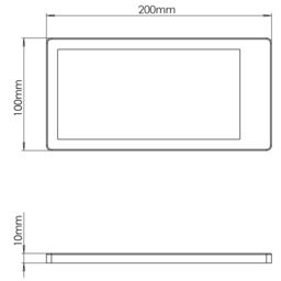 Sensio Neo Pro Stainless Steel Effect Mains-Powered Led Variable White Under Cabinet Light Ip20 (L)200mm (W)100mm, Pack Of 3 - thumbnail 5