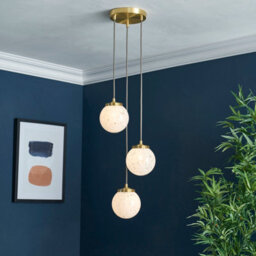 Harbour Studio Lucie Gold 3 Lamp Light Pendant - thumbnail 1