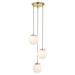 Harbour Studio Lucie Gold 3 Lamp Light Pendant - thumbnail 2