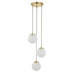 Harbour Studio Lucie Gold 3 Lamp Light Pendant - thumbnail 3