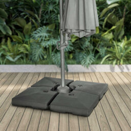 Dellonda 3M Cantilever Parasol/umbrella, Cover And Base Bundle, Grey Canopy - Dg272 - thumbnail 3