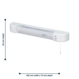 First Choice Lighting Rise - White Bathroom Shaver Light - thumbnail 5