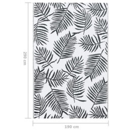 Walplus Outdoor Carpet White And Black 190X290 Cm Pp - thumbnail 7